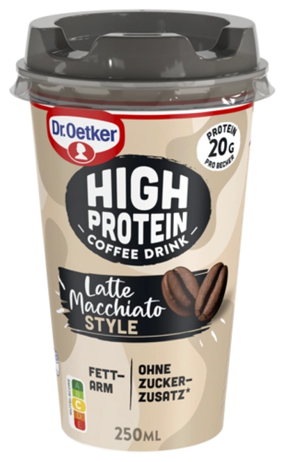 Dr. Oetker High Protein Coffee Drink - Latte Macchiato Style