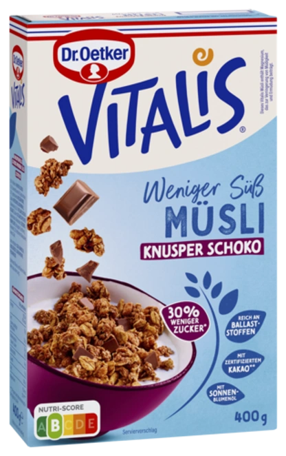 Dr. Oetker Vitalis Weniger süß Knusper Schoko