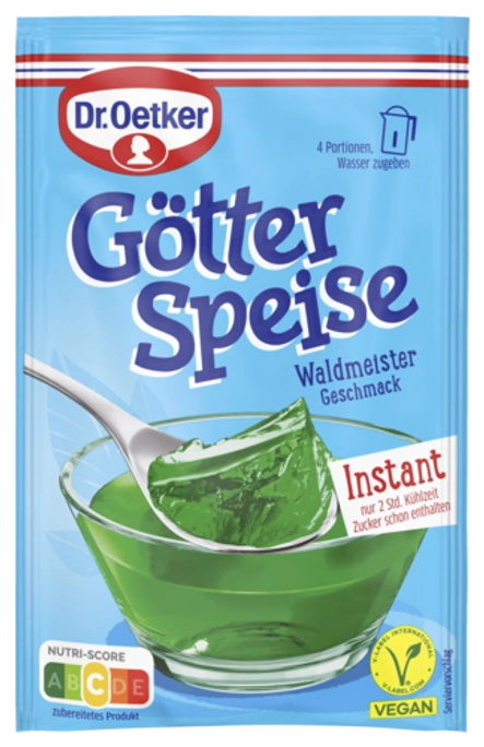 Dr. Oetker Götterspeise Instant Waldmeister-Geschmack