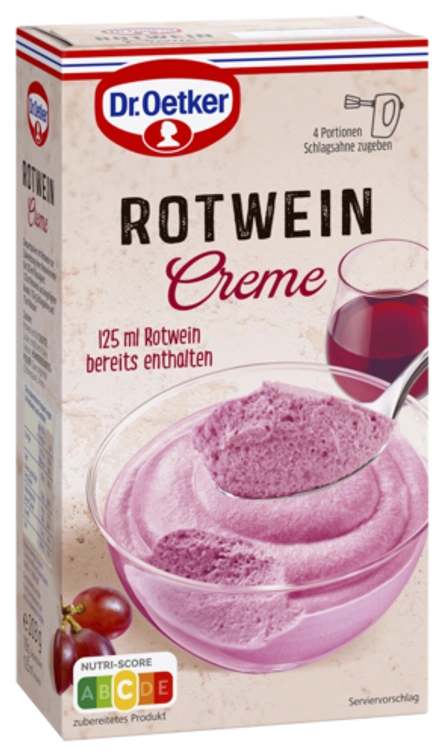 Dr. Oetker Rotweincreme