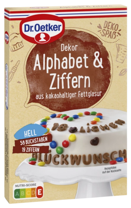 Dr. Oetker Dekor Alphabet & Ziffern