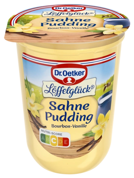 Dr. Oetker Löffelglück Sahne Pudding Bourbon Vanille Zimmertemperatur