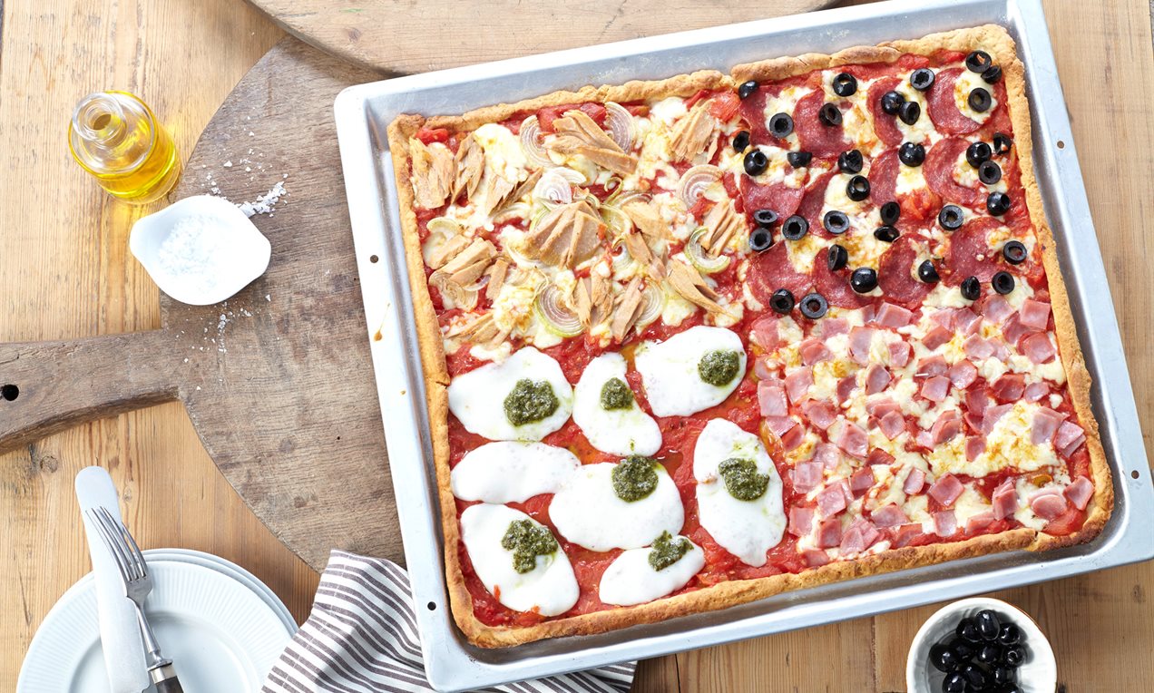 Pizza-mit-Quark-Oel Teig 43934