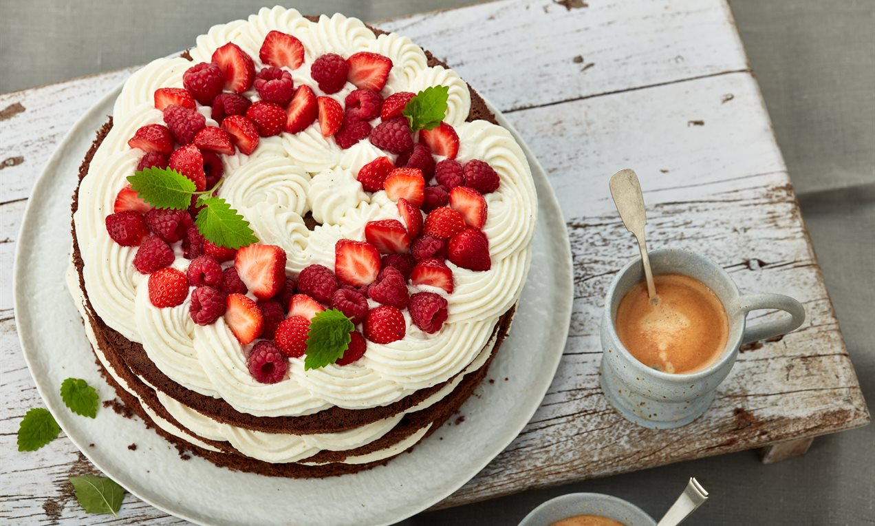 Erdbeer-Himbeer-Torte Dr. Oetker QF 9093