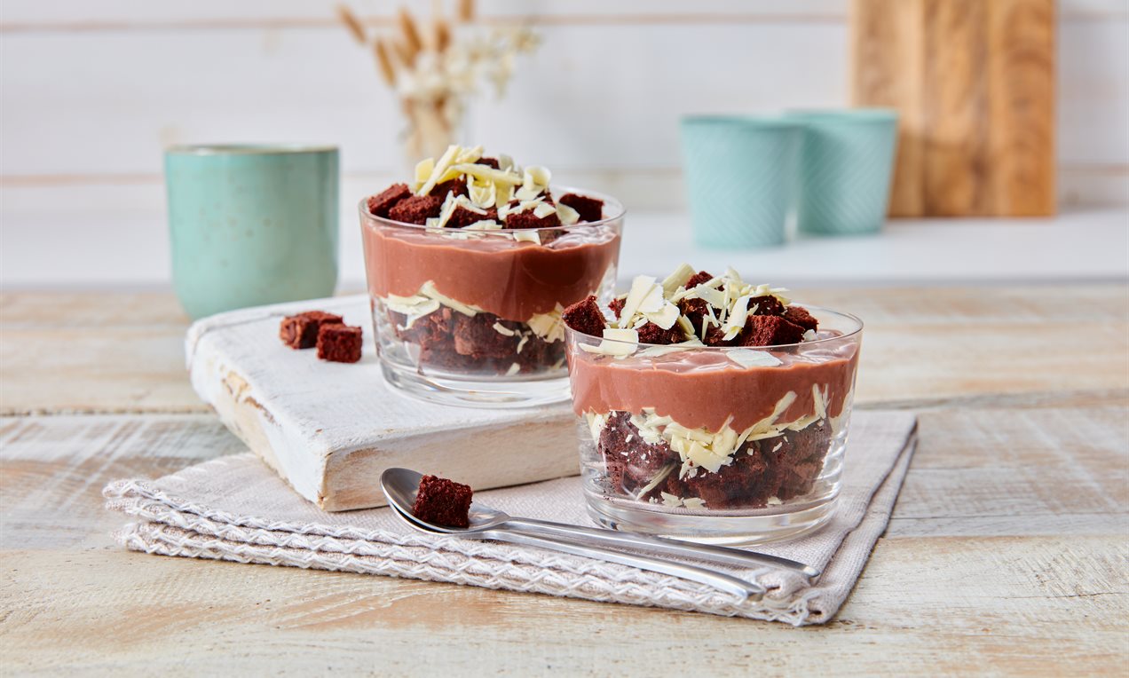 Schoko-Dessert im Glas
