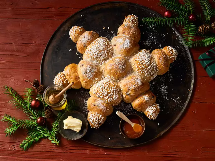 Weihnachtsstern backen