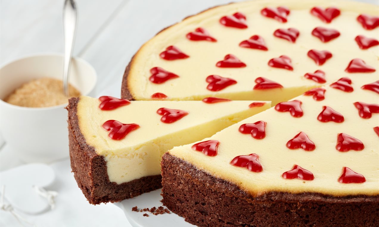 Käsekuchen mit Herz QF 6454 Dr. Oetker