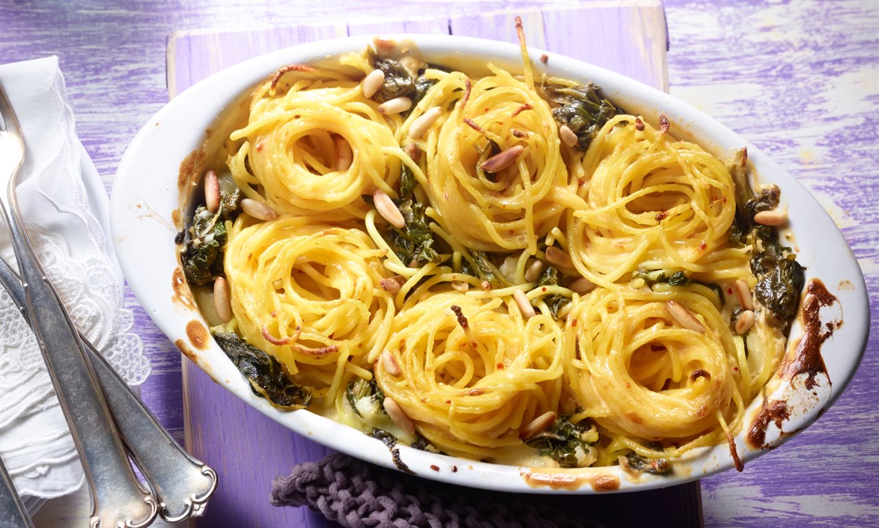 Picture - Zitronenspaghetti auf Blattspinat_Dr. Oetker_Feindaten_quer.jpg