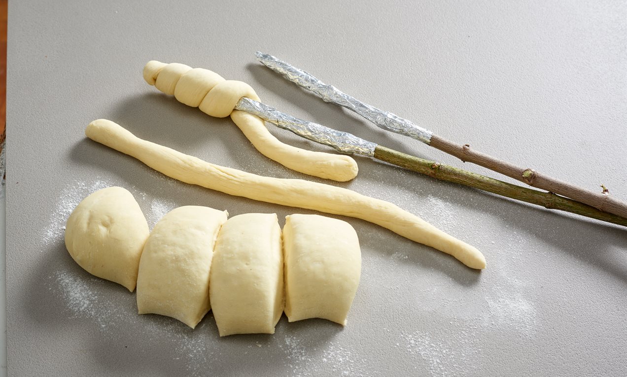 Süßes Stockbrot Step 2