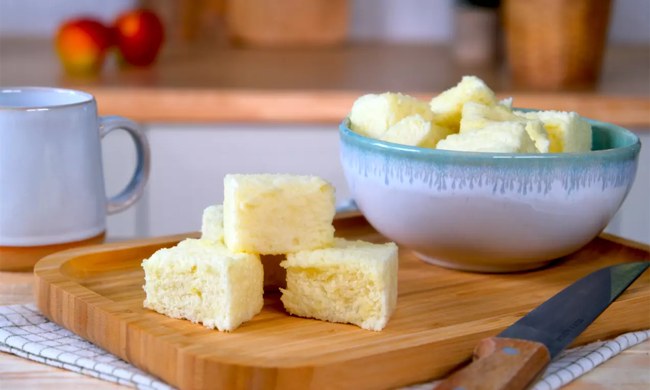 Fruchtige und fluffige Nascherei aus Äpfeln.