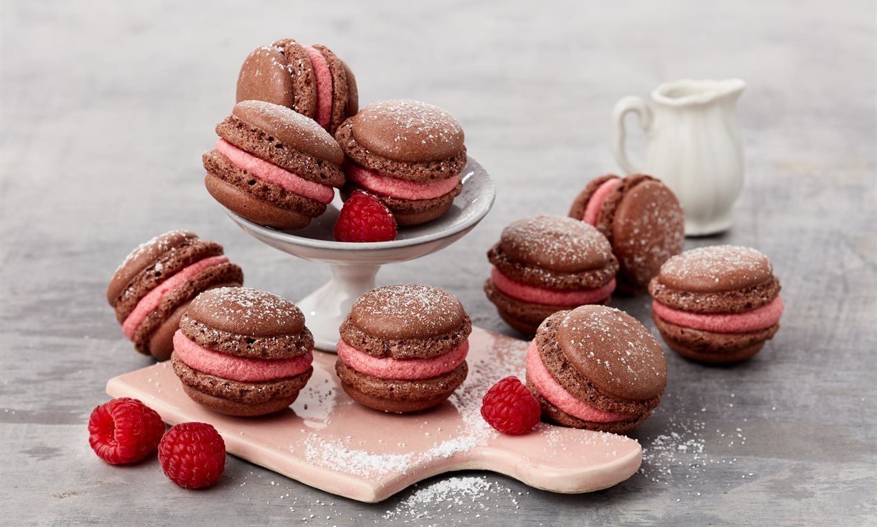 Picture - Himbeer-Schoko-Macarons QF 23379