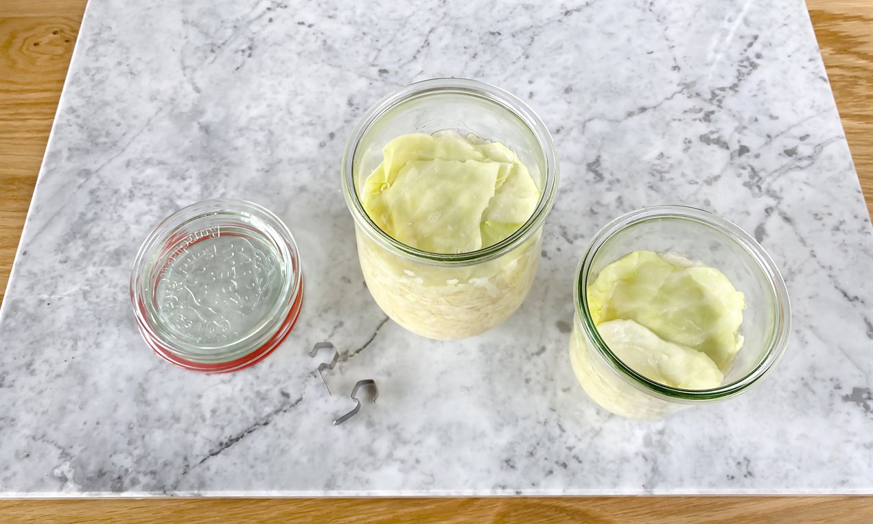 Sauerkraut 7 Gläser Kohlblätter 1098 ret