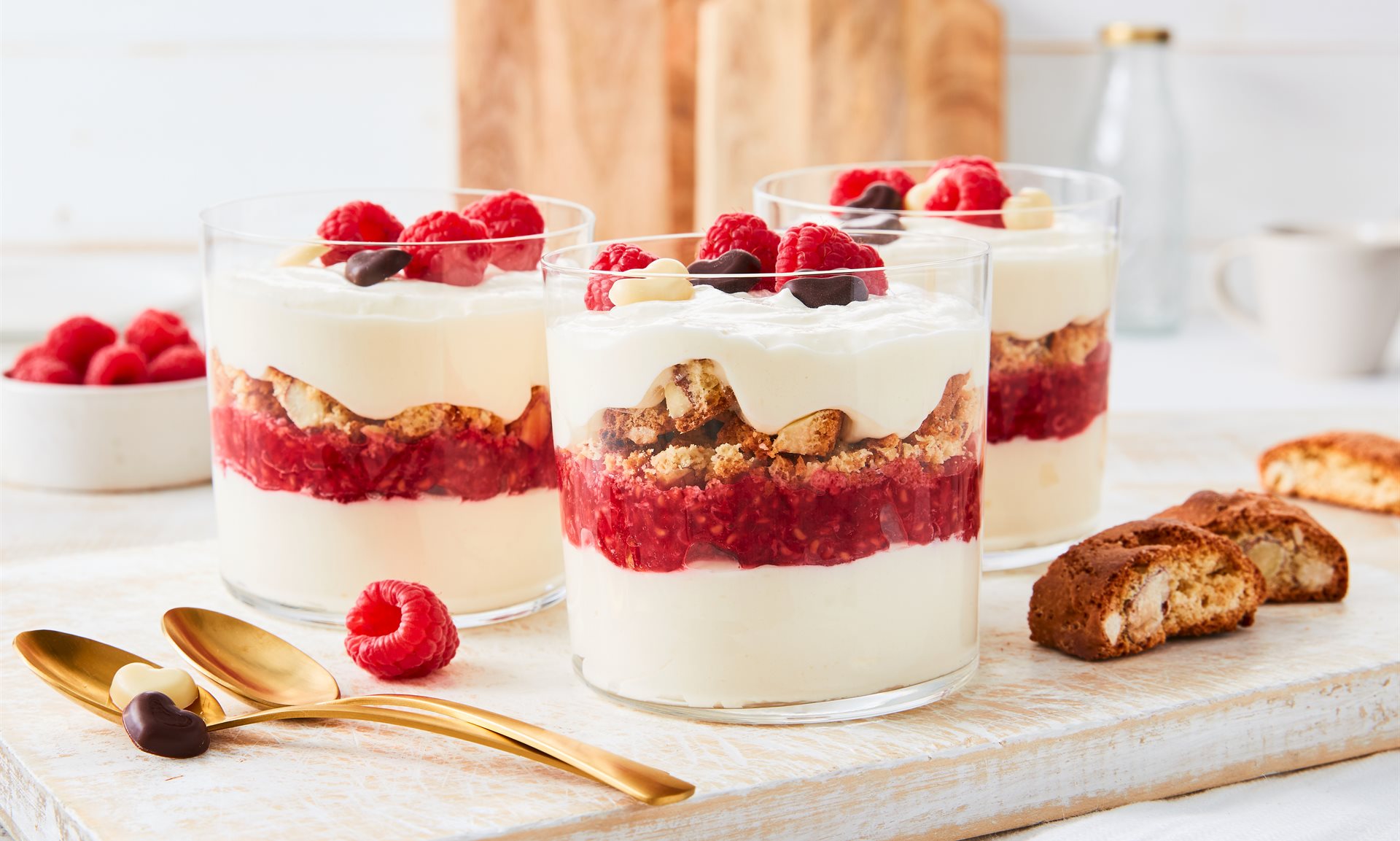 Dessert im Glas mit Mascarpone