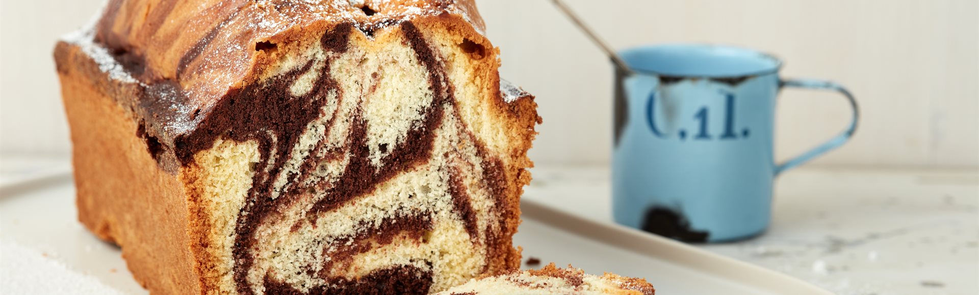 Marmorkuchen aus der Kastenform (25 x 11 cm)